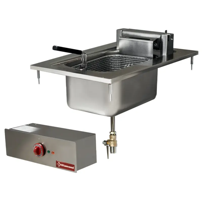 Diamond Elektrische | Friteuse | Inbouw | 10L | 400v | 400x600mm Rechtstreeks Van De Fabrikant