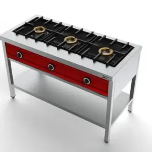 Unni-cooking | Pannenkoek Kookfornuis 3x8kw | Gas | 1290x600x(h)850/900 Express Levering