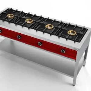 Must-Have Unni-cooking | Pannenkoek Kookfornuis 4x8kw | Gas | 1685x600x(h)850/900