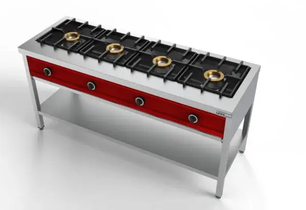 Must-Have Unni-cooking | Pannenkoek Kookfornuis 4x8kw | Gas | 1685x600x(h)850/900
