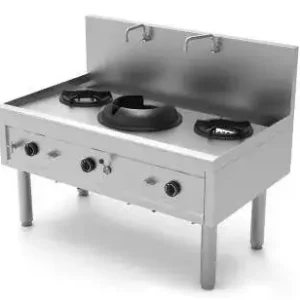 Laatste Kans Unni-cooking Gas Wok Fornuis | 1 Wok Brander | 2 Soep Branders | 1390x850x1100mm
