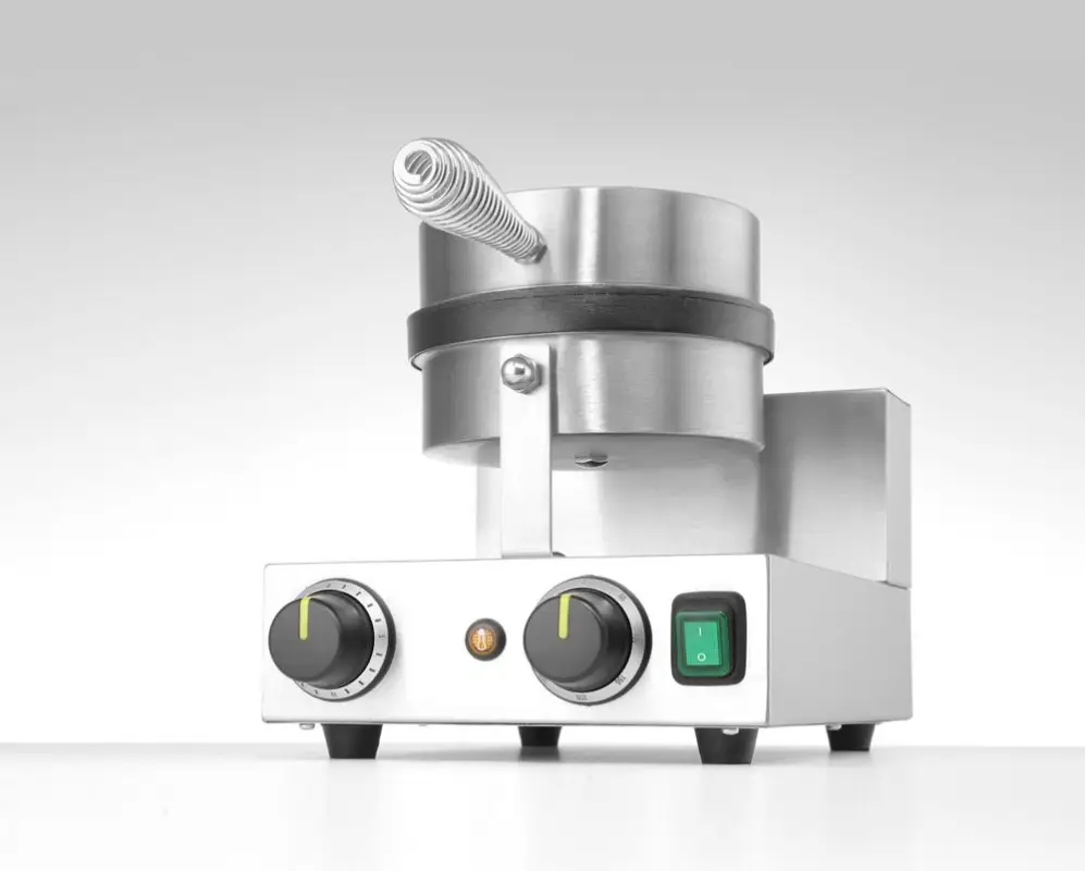 Wafelmaker Rond, Hendi, 230v/1000w, 250x491x(h)285mm Op = Op