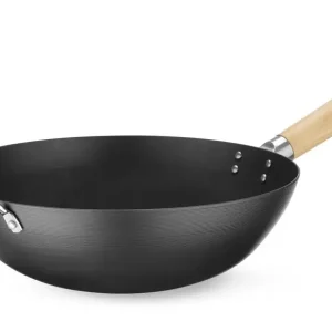 Superprijs Wok met houten handvat, HENDI, ⌀324x565mm