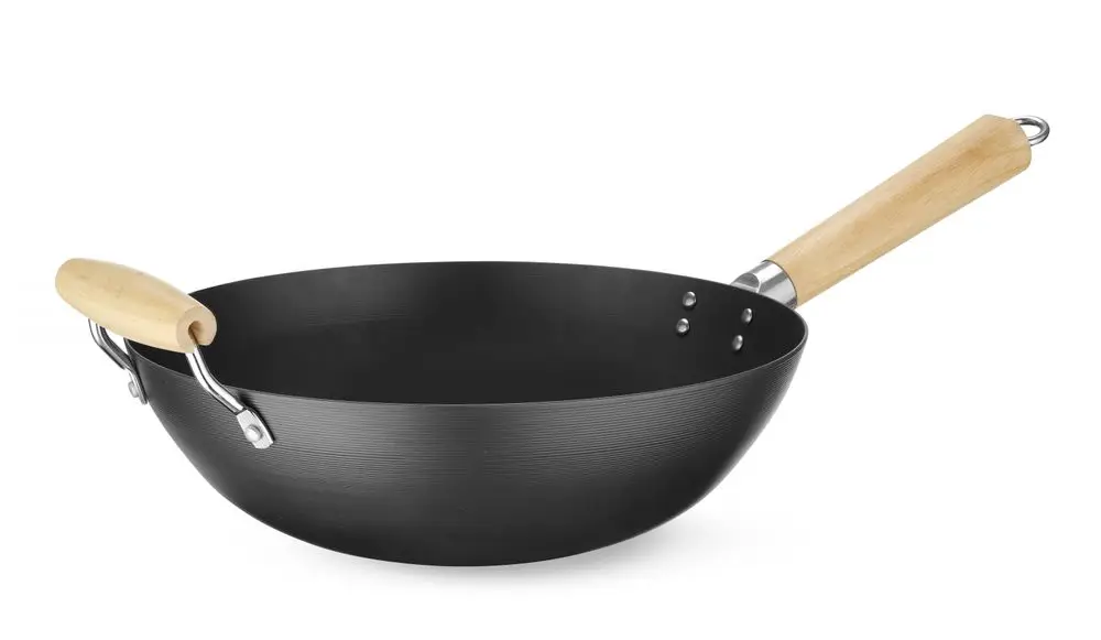 Superprijs Wok met houten handvat, HENDI, ⌀324x565mm