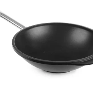 Direct Beschikbaar Wok Titanium Professional, Hendi, ø320x(h)100mm