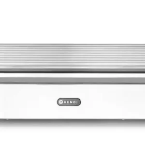 Laatste Kans Worstrolgrill XL – 2 zones, HENDI, Zilver, 220-240V/2000W, 732x590x(H)168mm