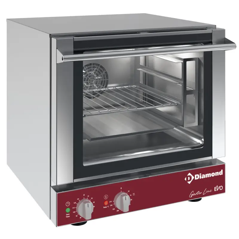 Veilige Betaling Diamond Heteluchtoven | 4 Niveaus (2/3 GN) | 230v | 590x650x575mm