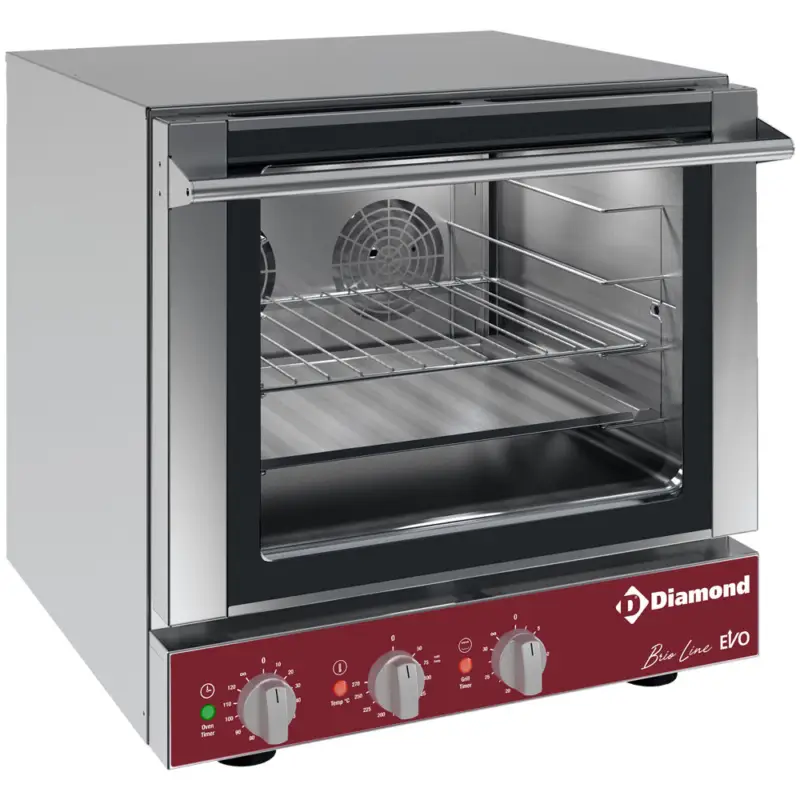 Hoge Kwaliteit Diamond Heteluchtoven | 4 Niveaus (460×340) | 230v | Grillfunctie | 585x605x570mm