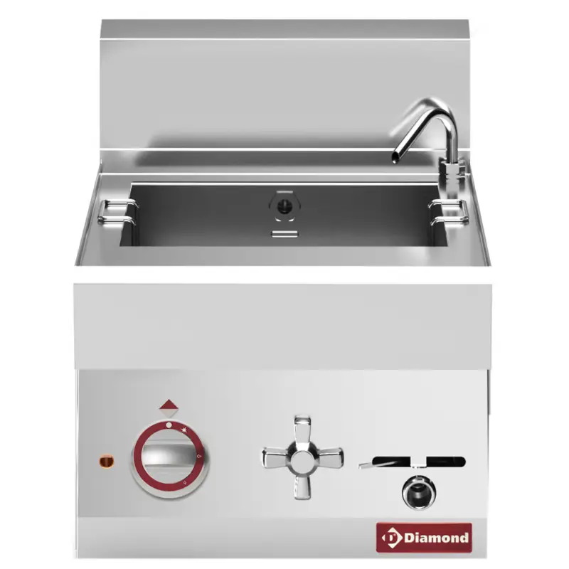 Diamond Pastakoker | ALPHA 650 | Elektrisch | 20L | Vulkraan + Aftapkraan | 6kW | 230V-3F | 400x650x280/380mm Aanbieding