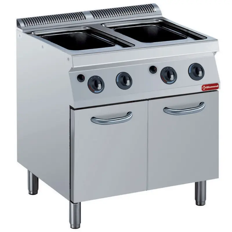 Diamond Pastakoker | Gas | 2x 24,5L | Op Kast | 800x700x850/920mm Premium