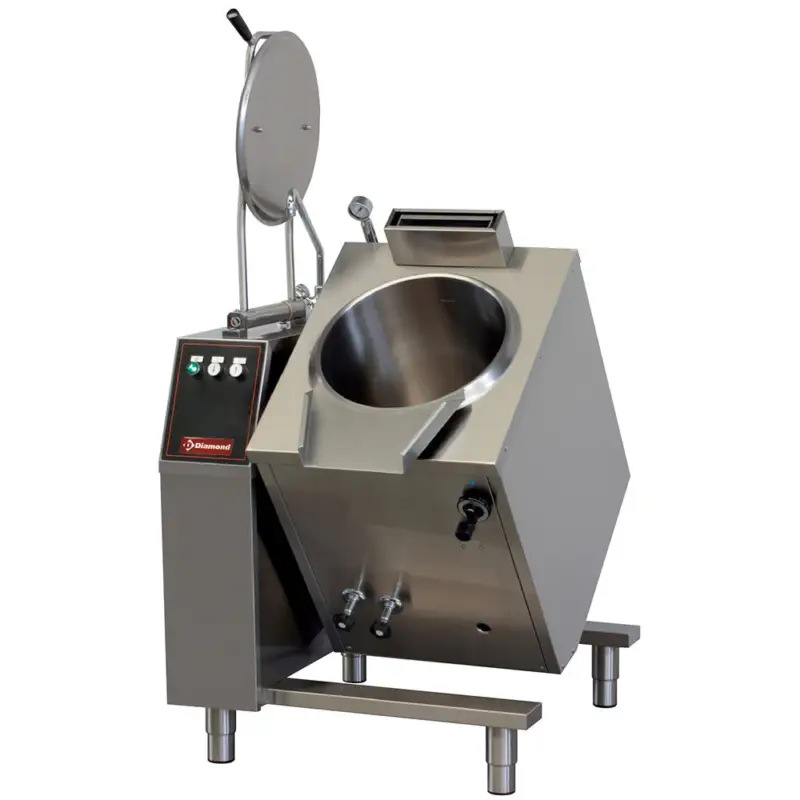 Gas Kantelbare Kookketel 50 Liter, Indirecte Verwarming Superprijs