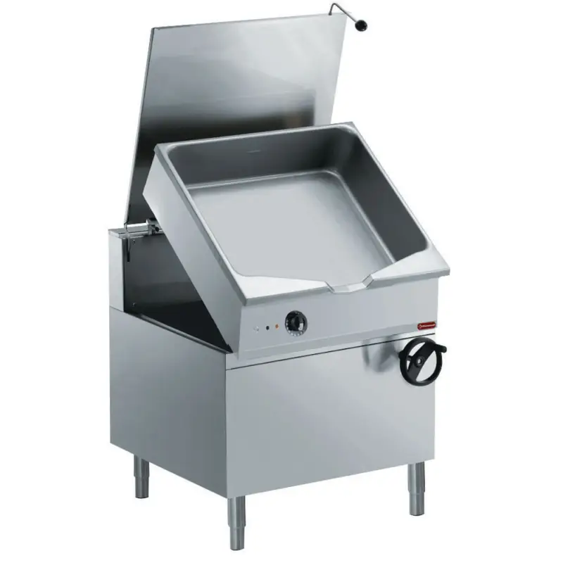 Aanbieding Automatische Elektrische Kantelbare Braadpan, Kuip 100 Liter Op Meubel