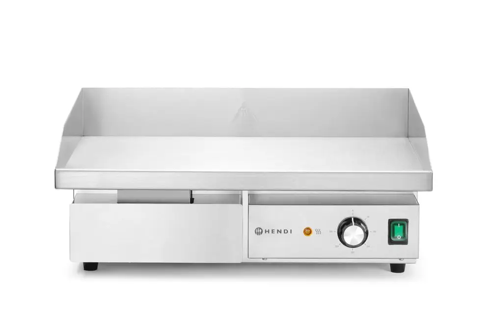 Beste Prijs Hendi Bakplaat Glad | Budget Line | RVS | 3000W | 220–240V | 550x430x240mm