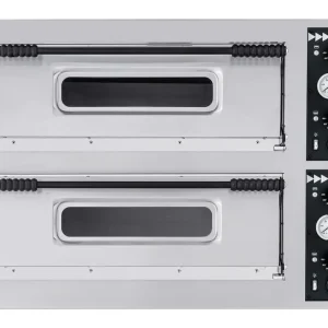 Uitverkoop Hendi Pizzaoven BASIC XL 44 | 2 Kamers | 400V/12000W | 1000x844x745mm