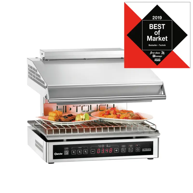 Bartscher Salamander Hi-Light Lift Premium | RVS | Infrarood Warmtestraler | 400V | 585x600x515mm Premium