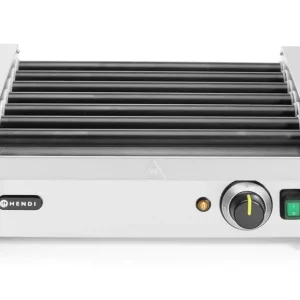 Veilige Betaling Worstenroller Grill – één Zone, Hendi, 7 Rollers, 230v/740w, 525x365x(h)176mm