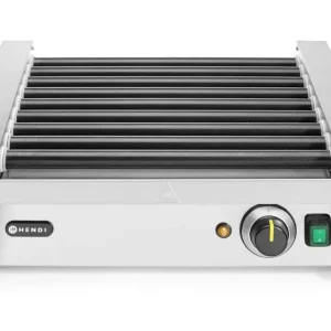 Worstenroller Grill – één Zone, Hendi, 9 Rollers, 230v/940w, 520x425x(h)175mm Nu Kopen