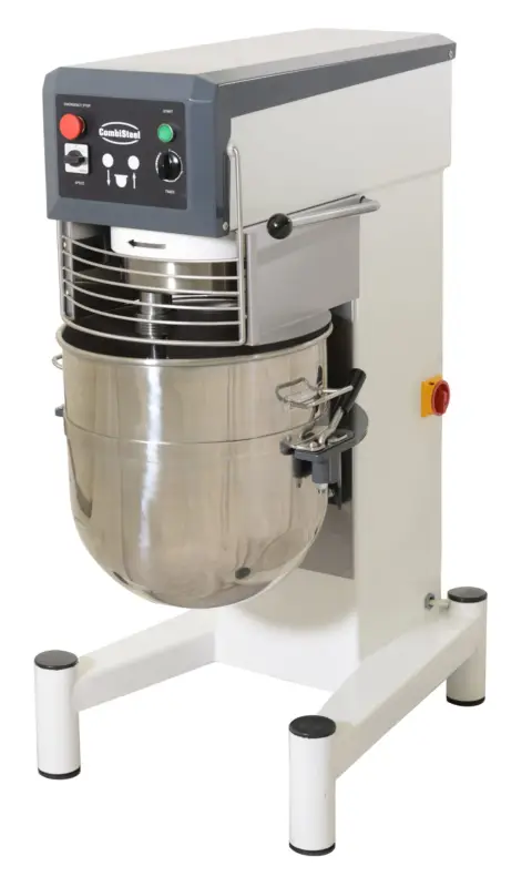 Hoge Kwaliteit Combisteel Planeetmenger | 15kg | 60L | 3 Snelheden | Vaste Kop | Verwijderbare Kom | 400v | 620x900x1280mm