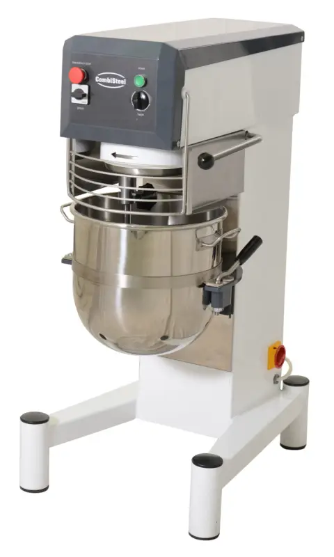 Combisteel Planeetmenger 7.5kg | 30L | 3 Snelheden | Vaste Kop | Verwijderbare Kom | 400v | 580x750x1210mm Hoge Kwaliteit