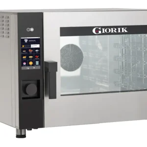Combisteel Hetelucht-/stoomoven | 5 Niveaus En/GN | Gas | Bevochtiging Automatisch | Touchscreen | 870x790x720mm Beperkte Voorraad