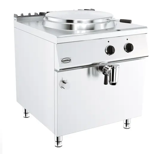 Op = Op Combisteel Kookketel | Elektrisch | Op Onderstel | 60L | Met Aftapkraan