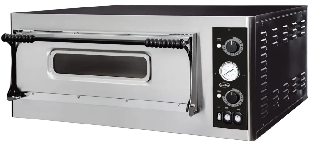 Veilige Betaling Combisteel Pizza Oven | 1×6 Ø320mm | 400V | +500°C | 975x1214x413mm