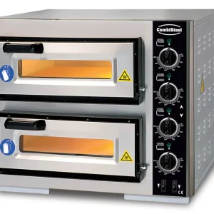Koop Online Combisteel Pizza Oven | 2x 1 Pizza Ø390mm | 400v | 630x630x530mm