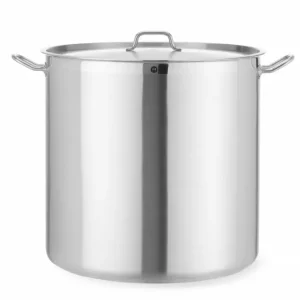 Tijdelijk Beschikbaar Kookpan Hoog – Met Deksel, Hendi, Profi Line, 95L, ⌀500x(h)500mm