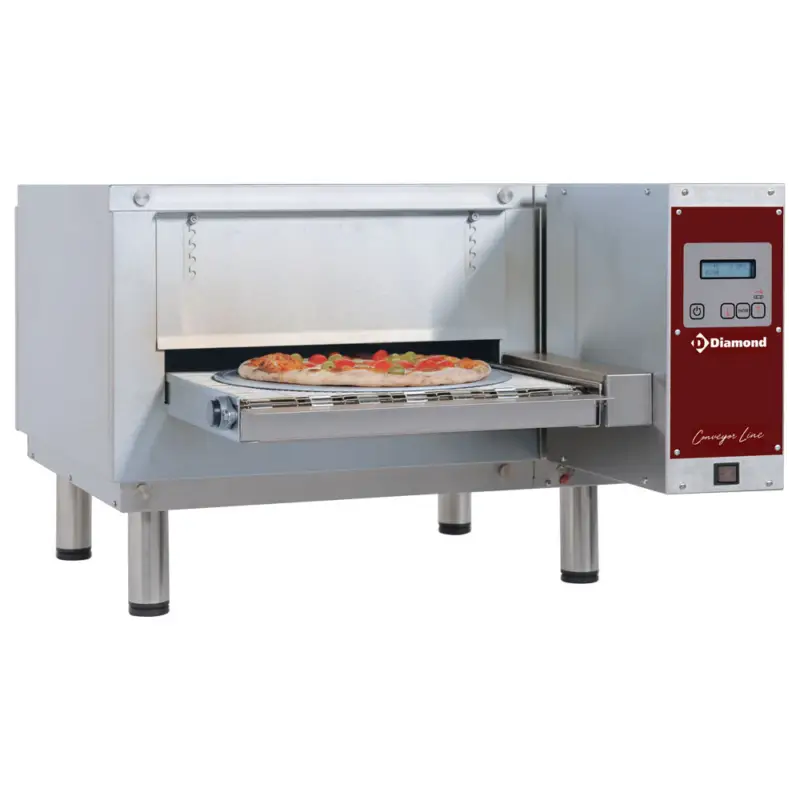 Tunnel Pizza Oven | Elektrisch | Breedte 400mm | 18 Of 130 Pizza’s/u | 230v | 800x1270x390mm Uitverkoop