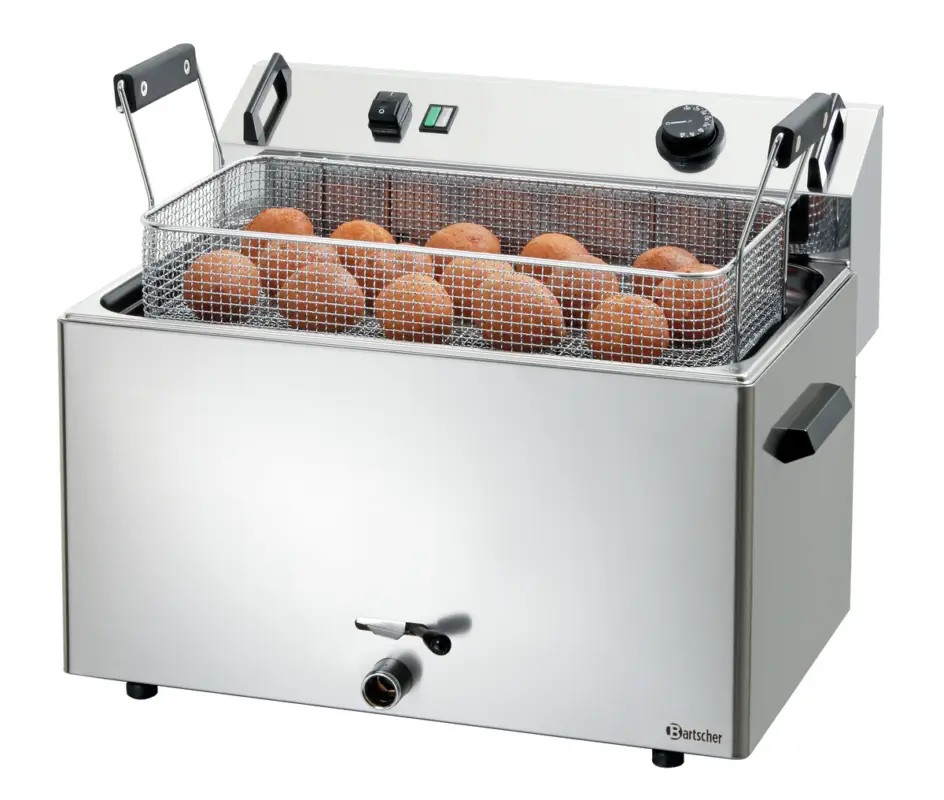 Favoriet Bartscher Bakkerijfriteuse | Serie BF | Elektrisch | 16L | 50°C/190°C | 400V | Aftapkraan | 560x470x400mm