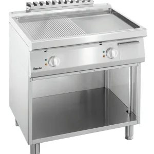 Nu Kopen Bartscher Bakplaat 700 B800 00 | Elektrisch | 1/2 Glad – 1/2 Geribbeld | 10 kW | 800x700x850mm
