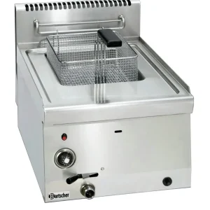 Beperkt Aanbod Bartscher Friteuse | Serie 600 | Gas | 8L | 6,7kW | Aftapkraan | 400x600x290mm