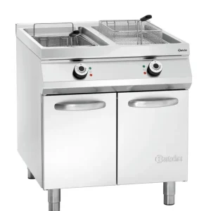 Actieprijs Bartscher Friteuse | Serie 900 | Elektrisch | 20+20L | 400V | Aftapkranen | 800x900x900mm