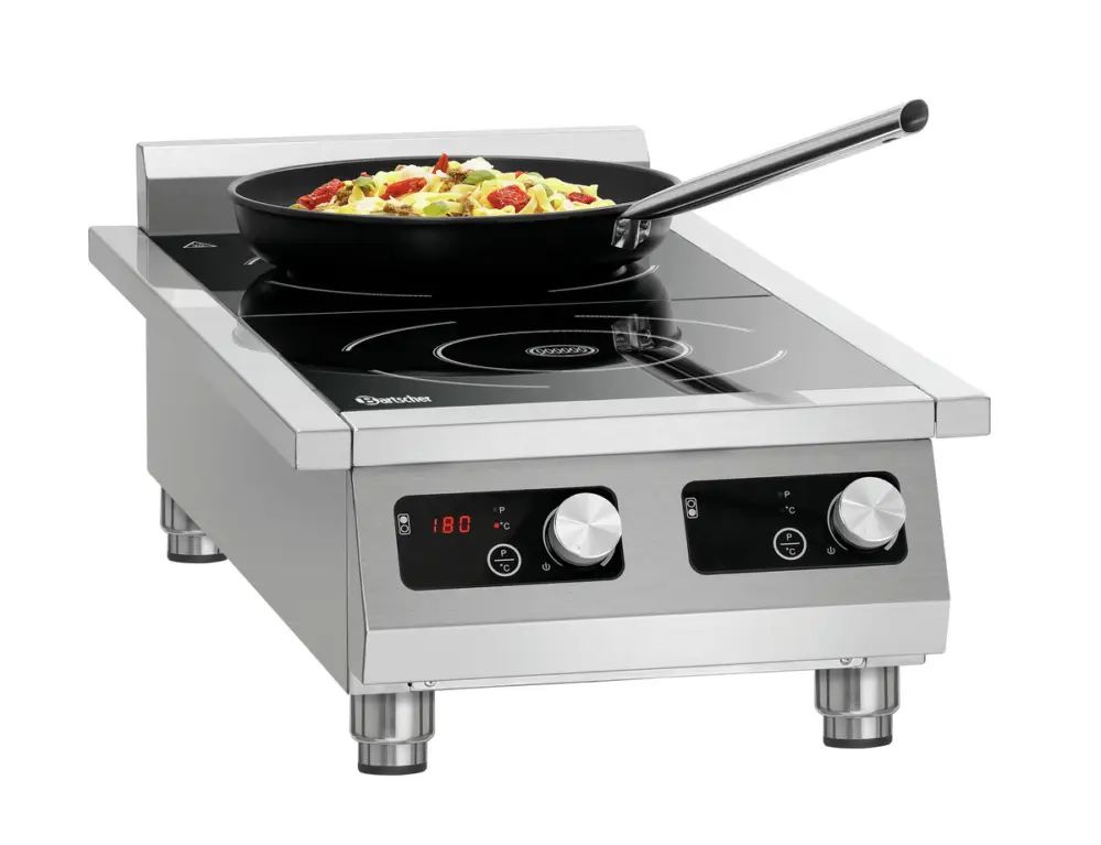 Gereduceerde Prijs Bartscher Inductiekookplaat | 3500W | 400V | 430x865x235mm