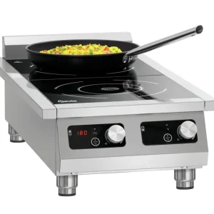 Bartscher Inductiekookplaat | RVS | 2x 5000W | 400V | 430x865x235mm Flitsaanbieding