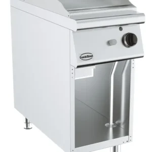 Combisteel Bakplaat | BASE 900 | Gas | Verchroomd | 9kW | Piëzo Ontsteking | Open Onderkast | 400x900x900mm Express Levering