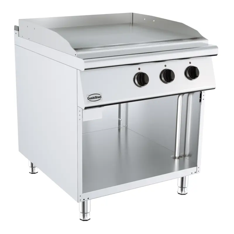 Combisteel Bakplaat | Glad Oppervlak 792×670 | 400v | Open Onderkast | 800x900x900mm Shop Nu