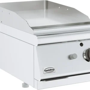 Gereduceerde Prijs Combisteel Base 700 | Gas | Bakplaat | Enkel | Chroom | 6.5kw | Glad | 400x700x300mm