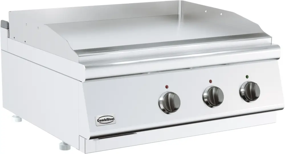 Combisteel Base 700 Bakplaat | Elektrisch | Chroom | Glad | 7.2kW | 400V | 800x700x300mm Seizoensaanbieding