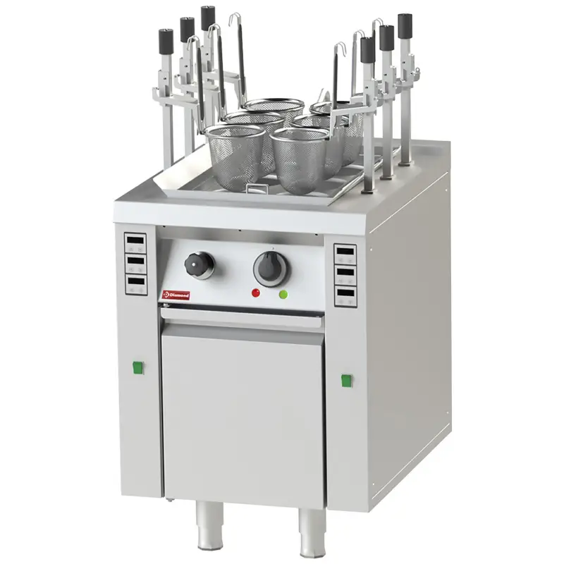 Nieuw Diamond Elektrische Noedelkoker | 30L | 12kW | Automatische Lift | 400V | RVS | 600x750x850/1200mm