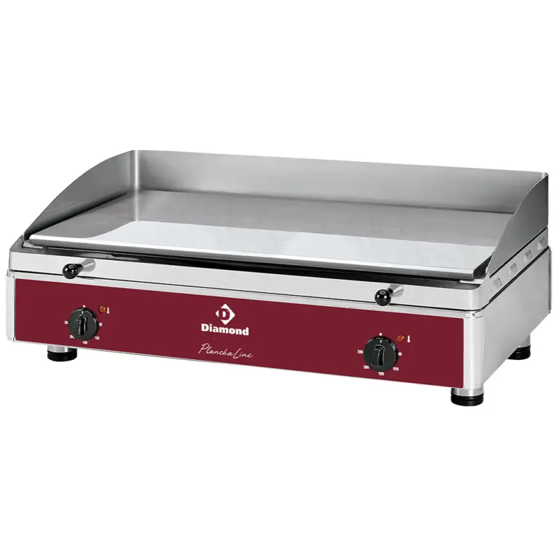 Diamond Horeca Bakplaat Chroom | Effen 755x400mm 32 Dm2 | 2x230v | 808x530x305mm Laatste Versie