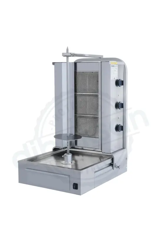 Dibeksan Donergrilll | Gas | 3 Branders | Max. 40 kg | 565x664x912mm Direct Verzonden