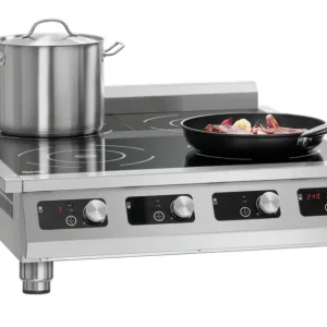 Direct Beschikbaar Bartscher Inductiekookplaat 4P 50-1 TCK | 2x 5000W | 400V | 792x900x234mm