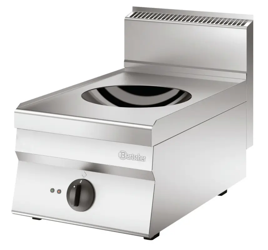 Laatste Versie Bartscher Inductiewok | 1 brander | 400V | 400x650x295mm