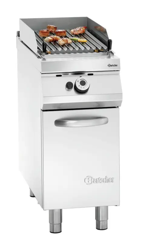 Aanbieding Bartscher Lavasteengrill 900 | Gas | V-Rooster | 12 kW | 400x900x900mm