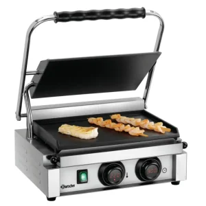 Uitverkoop Bartscher Paninigrill MDI 1G | Glad | Grillplaten Gietijzer/Geëmailleerd | 410x400x200mm