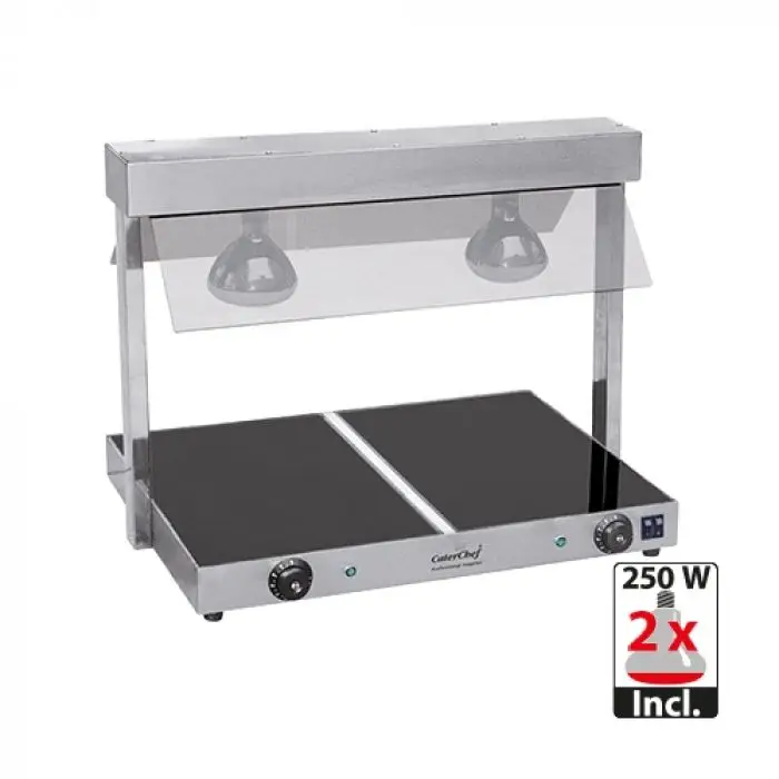 Lage Kosten 688620 - Keramisch warmhoudplaat en infraroodlamp CATERCHEF