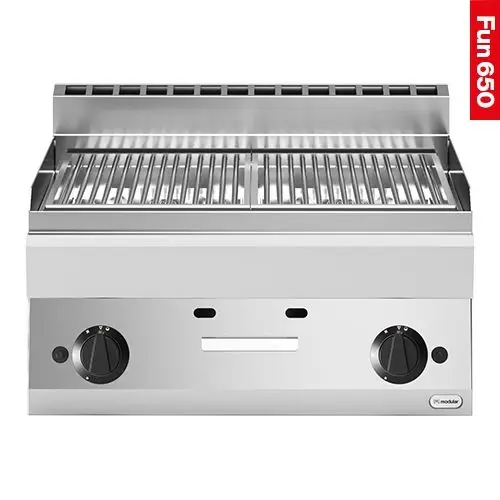 Nieuw lavasteen grill |2-zones|