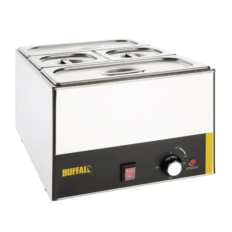 Buffalo RVS bain marie 20L met GN bakken Gecertificeerd