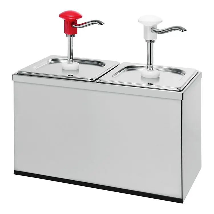 Favoriet Sausdispenser 2x 3 liter met witte en rode drukknopbediening